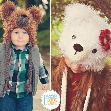 Fluffy the Classic Bear Hat Crochet Pattern