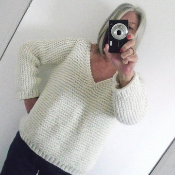 Chunky V Neck Sweater