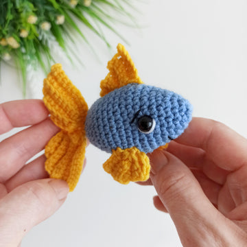 Crochet fish pattern, easy crochet small amigurumi fish