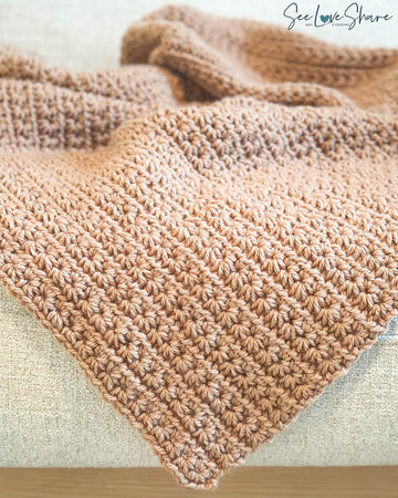 Star Stitch Cozy Throw
