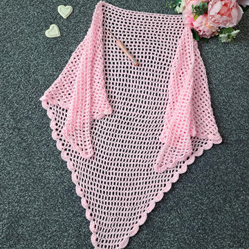 Crochet The Rose Whisper Shawl/Wrap Pattern