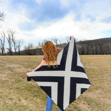 X Marks the Spot C2C Pillow + Lapgan Set
