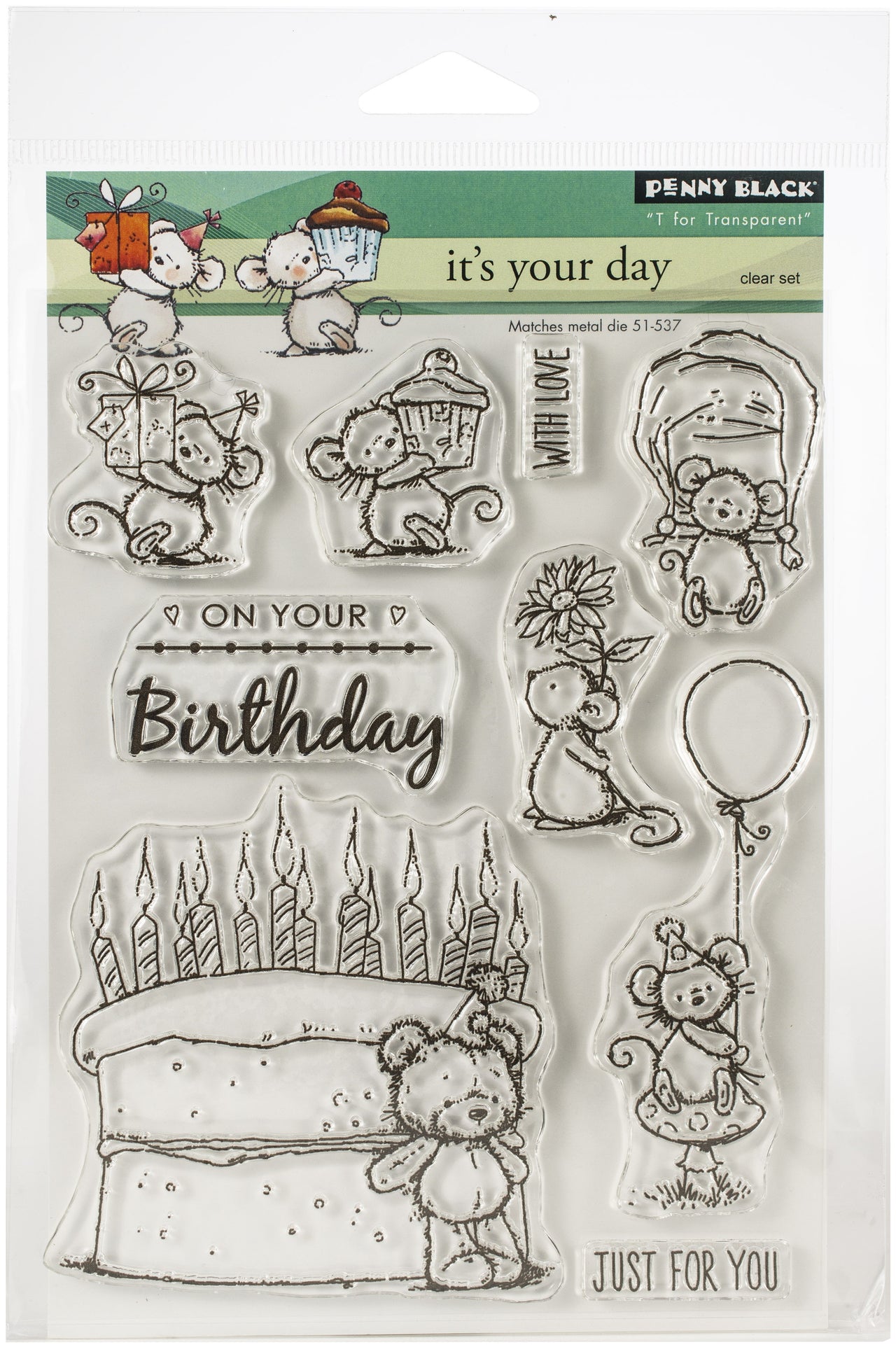 Penny Black Clear Stamps - It's Your Day 5"X6.5"