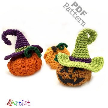 Halloween Pumpkin Hat Crochet Pattern set