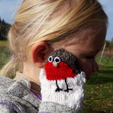 SNOWROBIN MITTENS