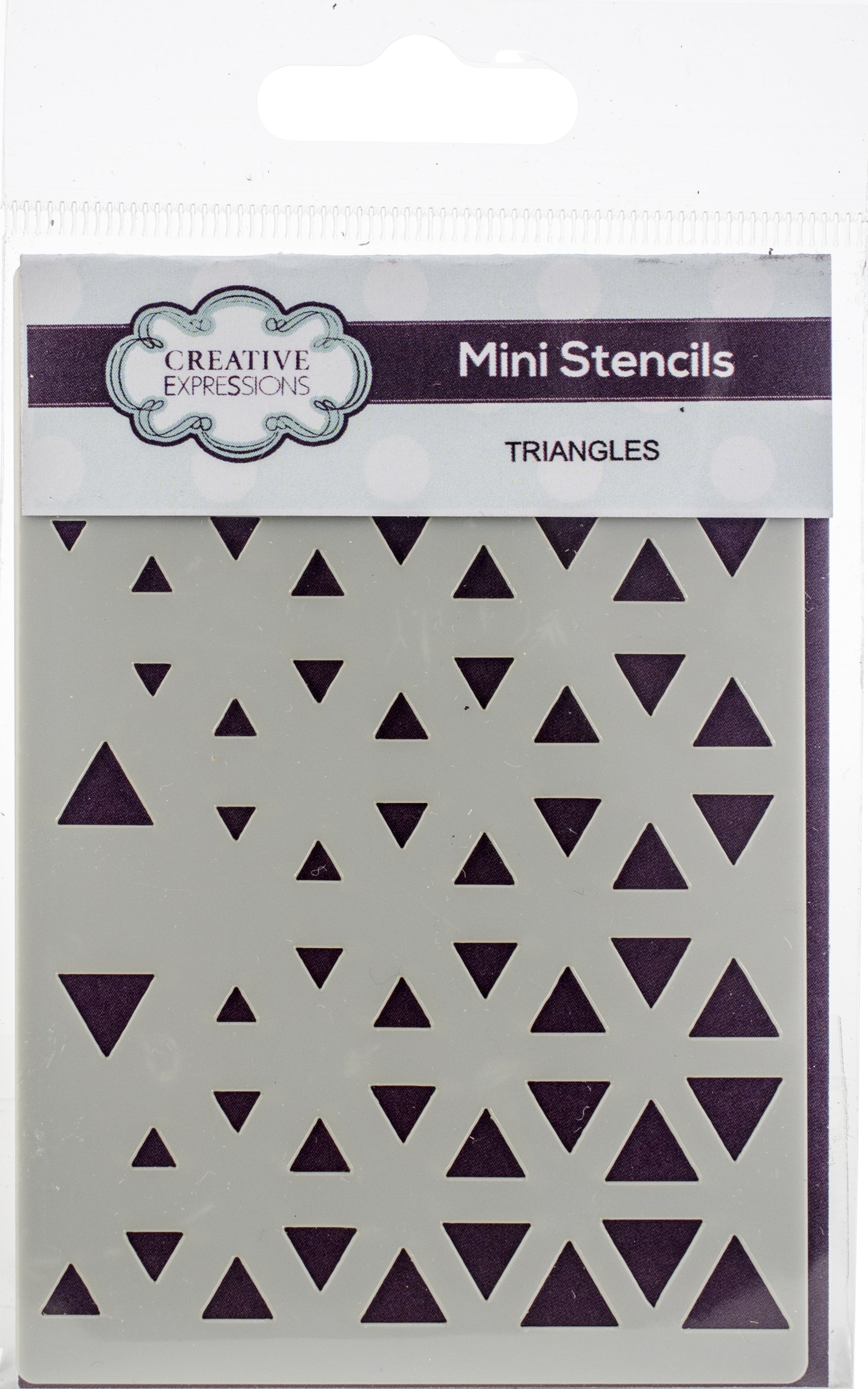 Creative Expressions Mini Stencil - Triangles