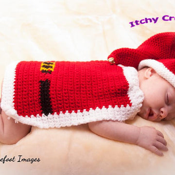 Santa baby photo prop