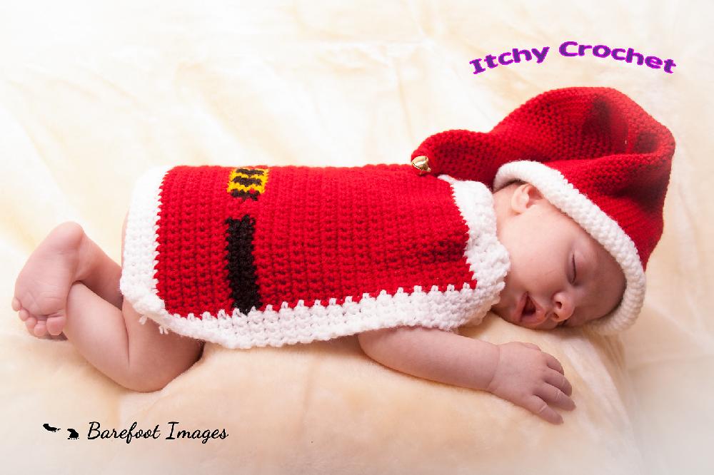 Santa baby photo prop