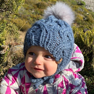 Braided Rivers Beanie - cable knit hat
