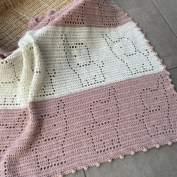 Elephant Filet Crochet Blanket