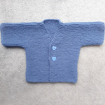 Garter Cardigan for Baby