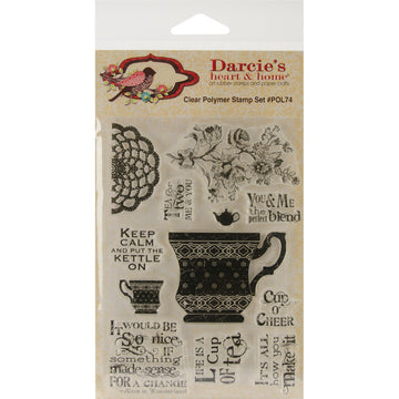 Stampers Anonymous Darcie's Clear Stamp 4"X5.5" - Cup Of Tea