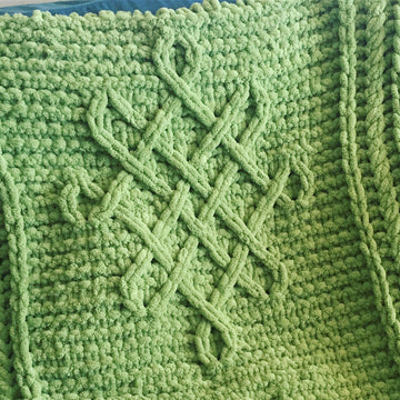 Celtic Interlaced Knot Blanket