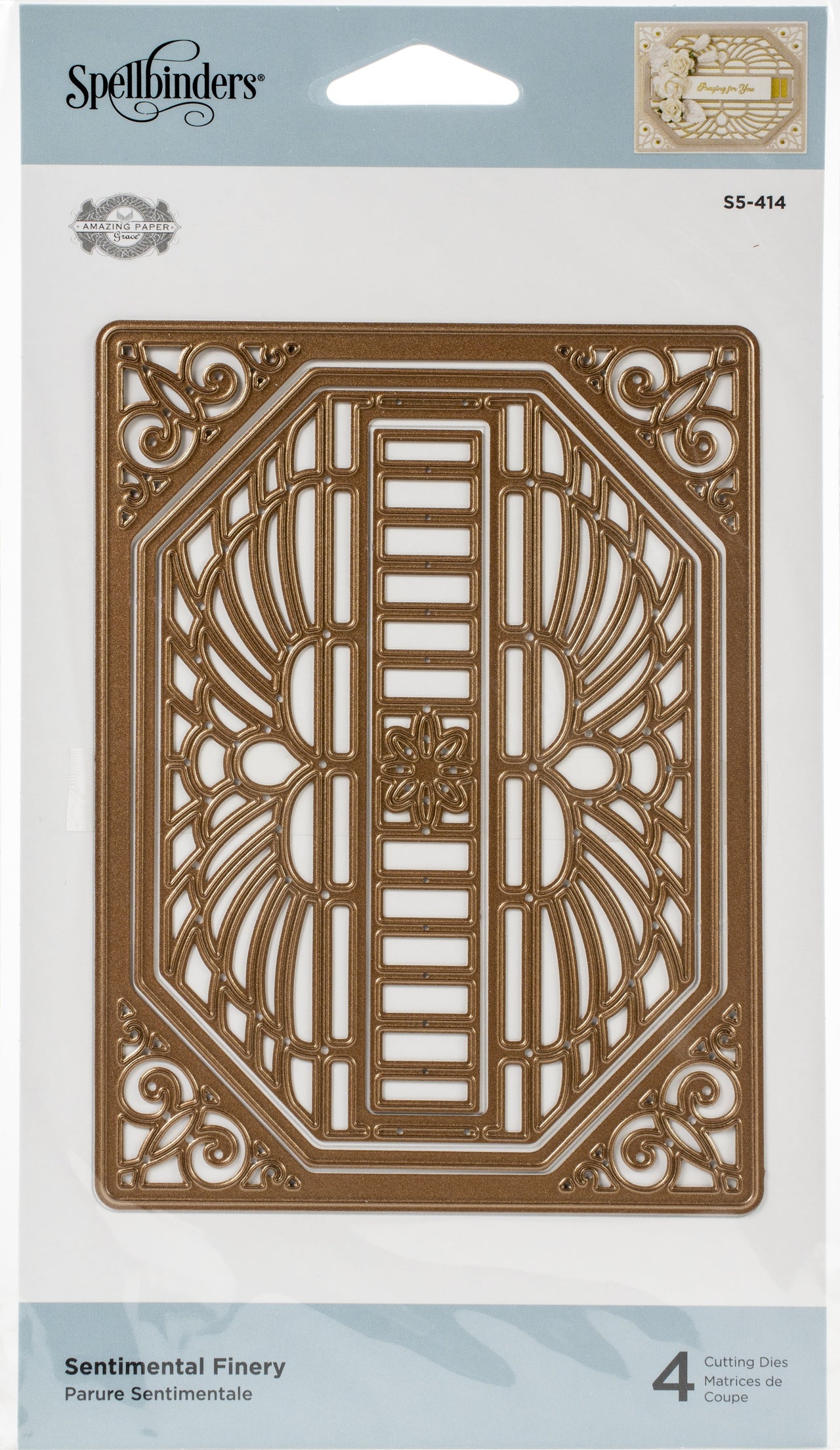 Spellbinders Flourished Fretwork Etched Die By Becca Feeken - Sentimental Finery