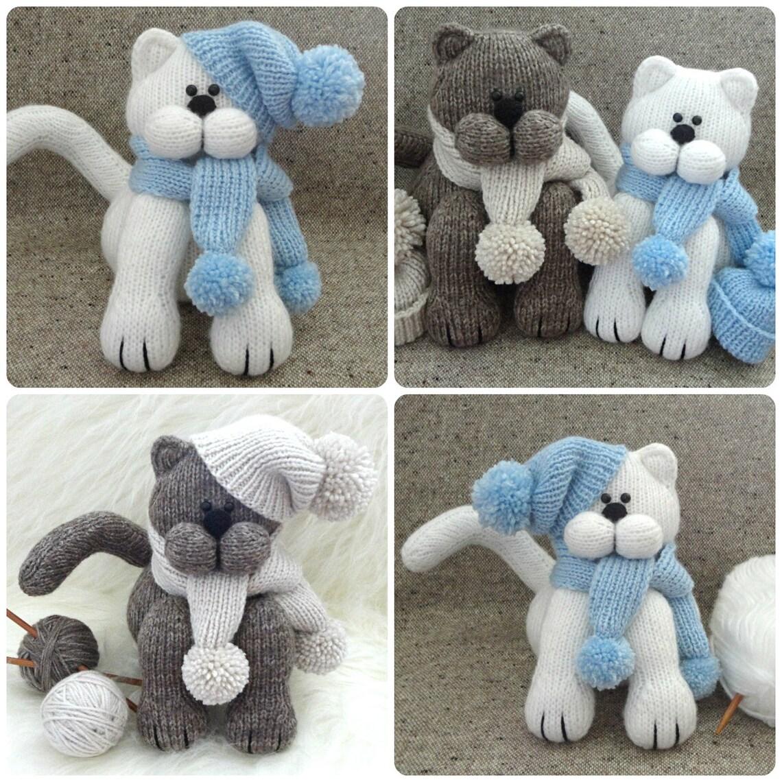 Knitting PATTERN Cat Baby Kids Toys
