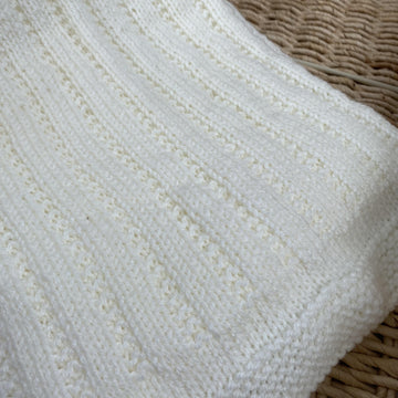 Broken Garter and Rib Blanket and Hat