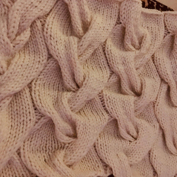 Wavy Cable Blanket Knitting Pattern