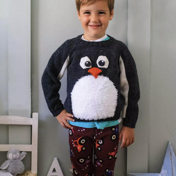 Mr Fluffy Tum Penguin Sweater