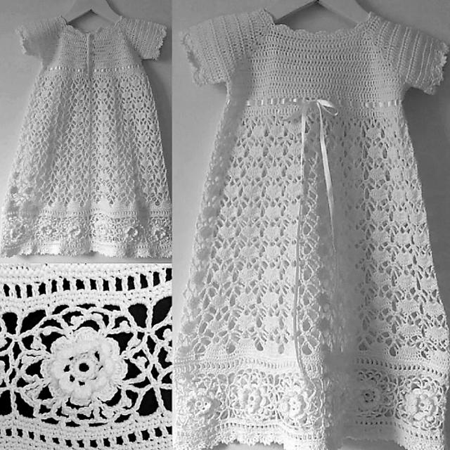 free crochet christening dress pattern Ella Rose Set Chiffon Dress Steel Grey promo_price_below-40 The dress features a Size (US):5.5