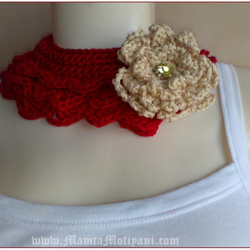 Romantic Ruffles Crochet Collar Pattern Peter Pan Necklace