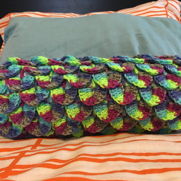 Mermaid/Dragon Scale Bolster Pillow