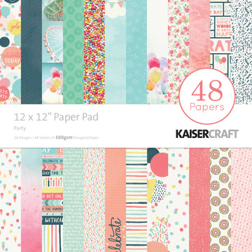 Kaisercraft Paper Pad 12"X12" 48/Pkg - Party