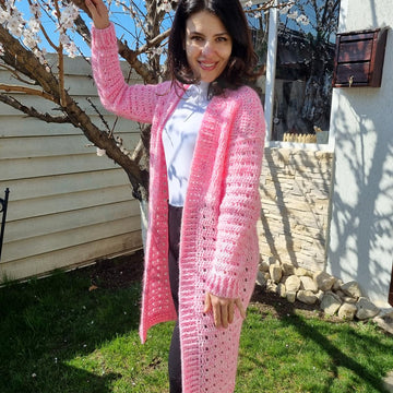 Crochet cardigan for spring