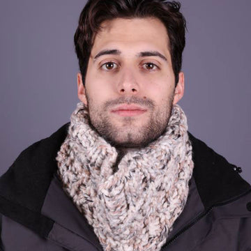 Cabled Cowl in Plymouth Yarn Encore Mega Colorspun - F716 - Downloadable PDF