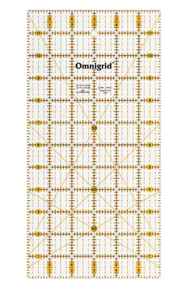 Prym 6in x 12in Omnigrid Ruler With Inch Scale
