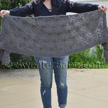 #267 Fleur Crescent Shawl