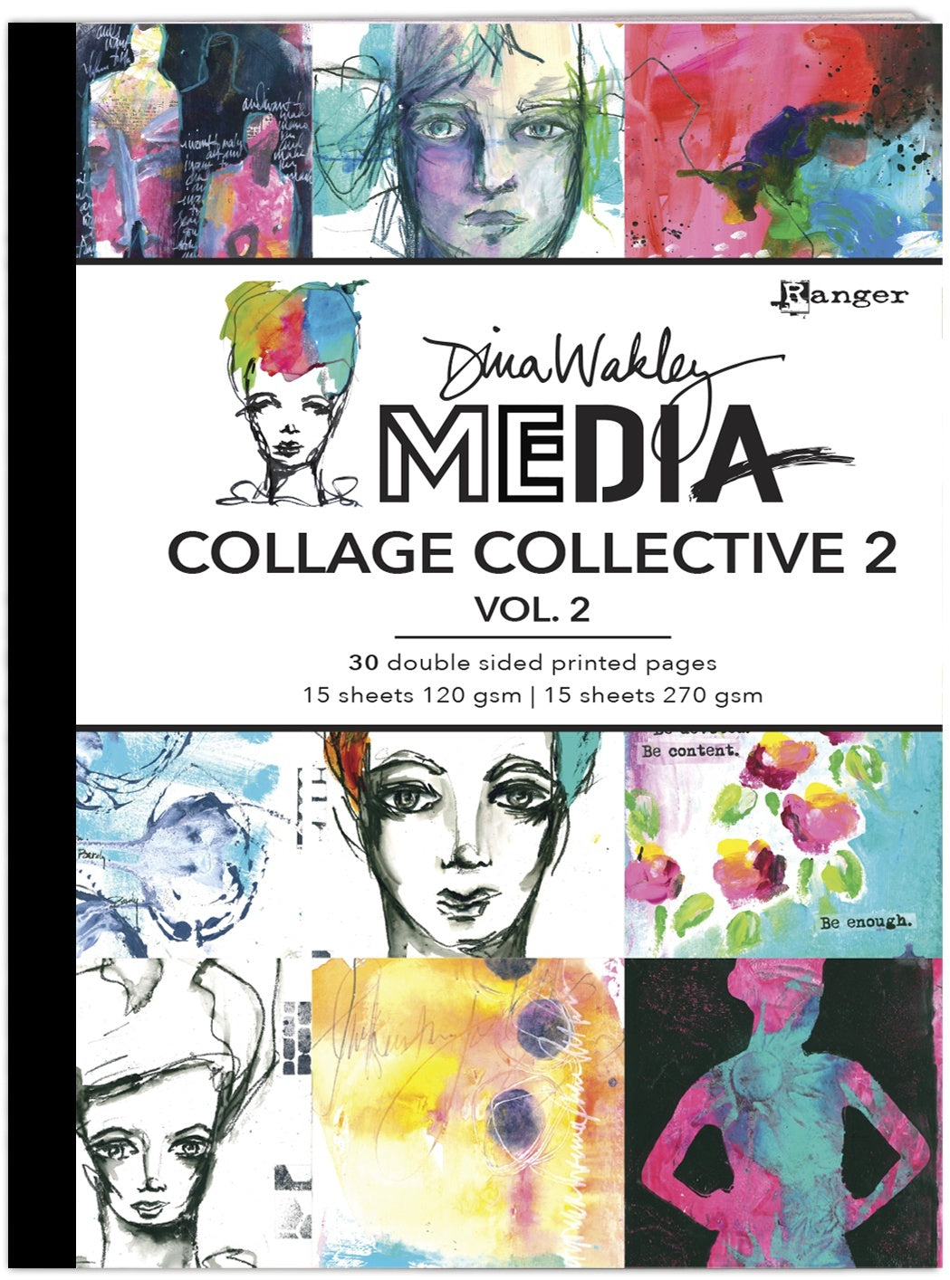 Ranger Dina Wakley Media Mixed Media Collage Collective 2 - Vol 1