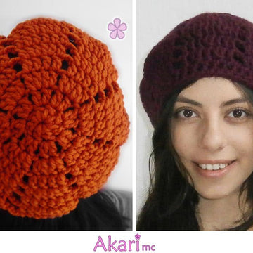 Crochet beret easy level. Sunbeams _ M03
