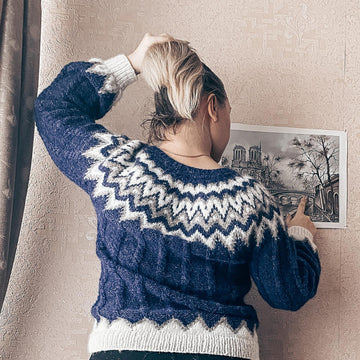 Deep Ocean colorwork sweater