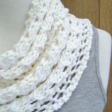 Spring Lace Infinity Scarf