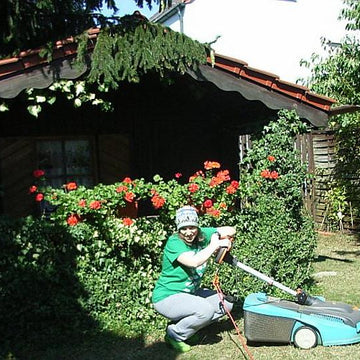 Mowing the lawn beanie