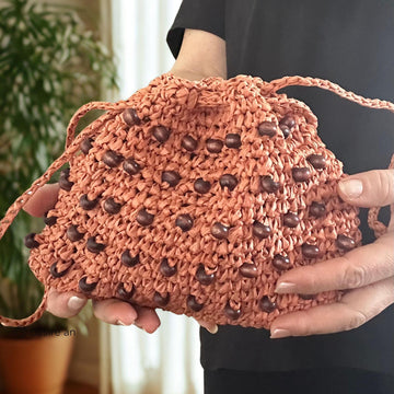 Beaded Drawstring Bag