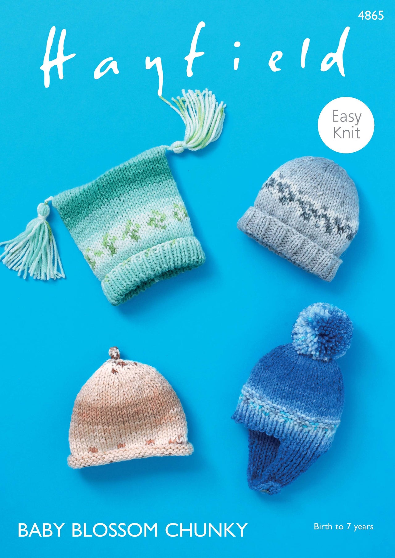 Hats in Hayfield Baby Blossom Chunky - 4865 - Downloadable PDF