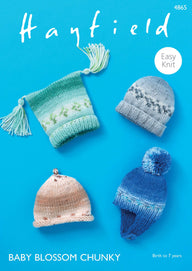 Hats in Hayfield Baby Blossom Chunky - 4865 - Downloadable PDF