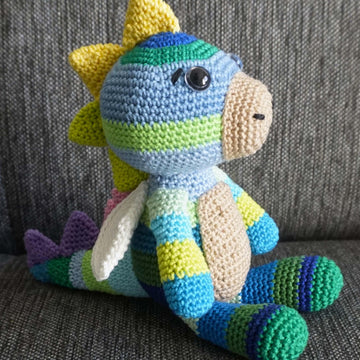 Crochet pattern dragon Kunterbunt