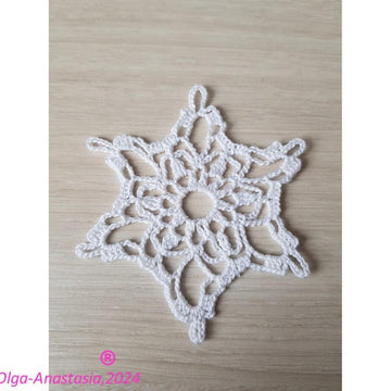 Christmas crochet snowflake 85