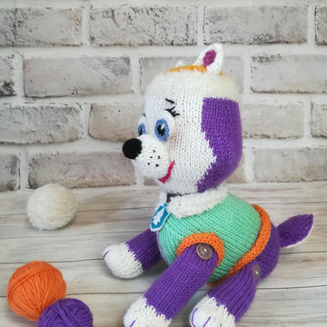 Knitted Everest from ‘’Paw Patrol’’