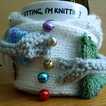 Festive Hoodie Mug Cozies Santa Elf Snowman Gingie
