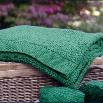 Kingsfold Dorm Room Throw Knitting Pattern