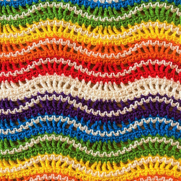 Rainbow ripple Afghan by HueLaVive