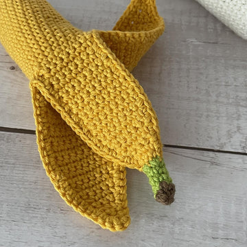 Banana Amigurumi Peeled & Unpeeled