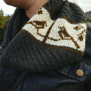 Twin Birds Infinity Scarf