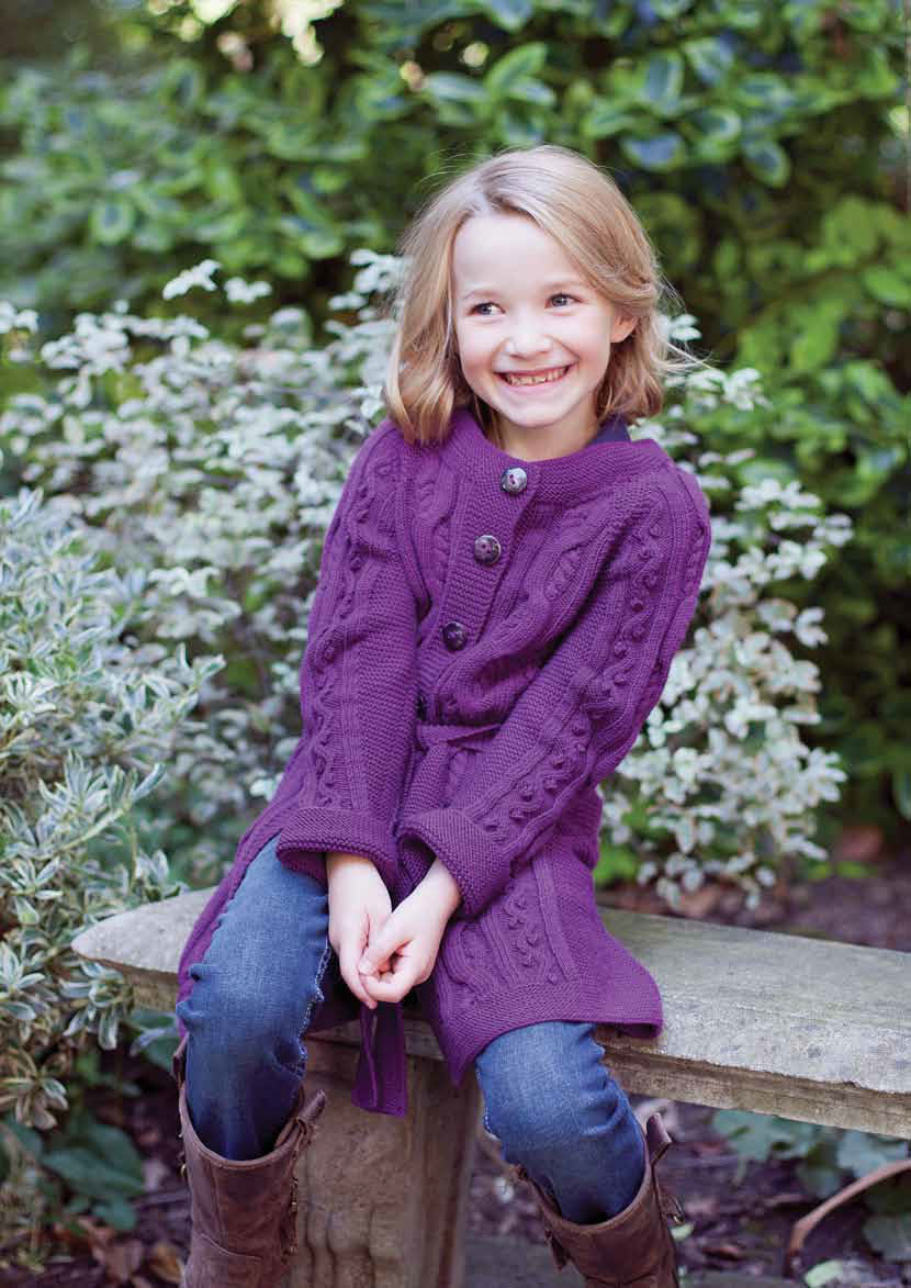 Livia Child's Cardigan in MillaMia Naturally Soft Merino