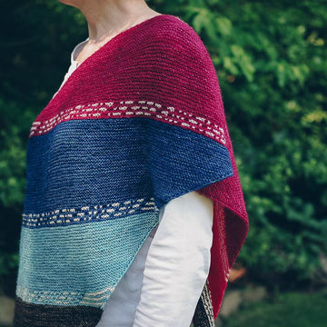 Finley Breese Morse Code Shawl