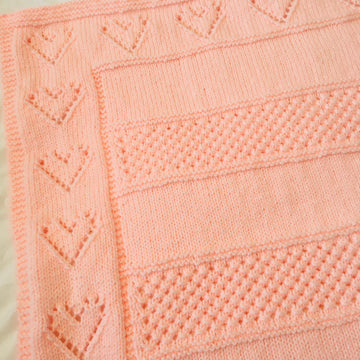 Heart Border Blanket