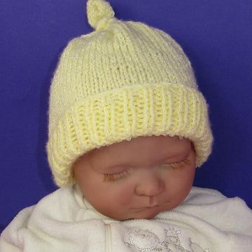 Baby Topknot Beanie Hat